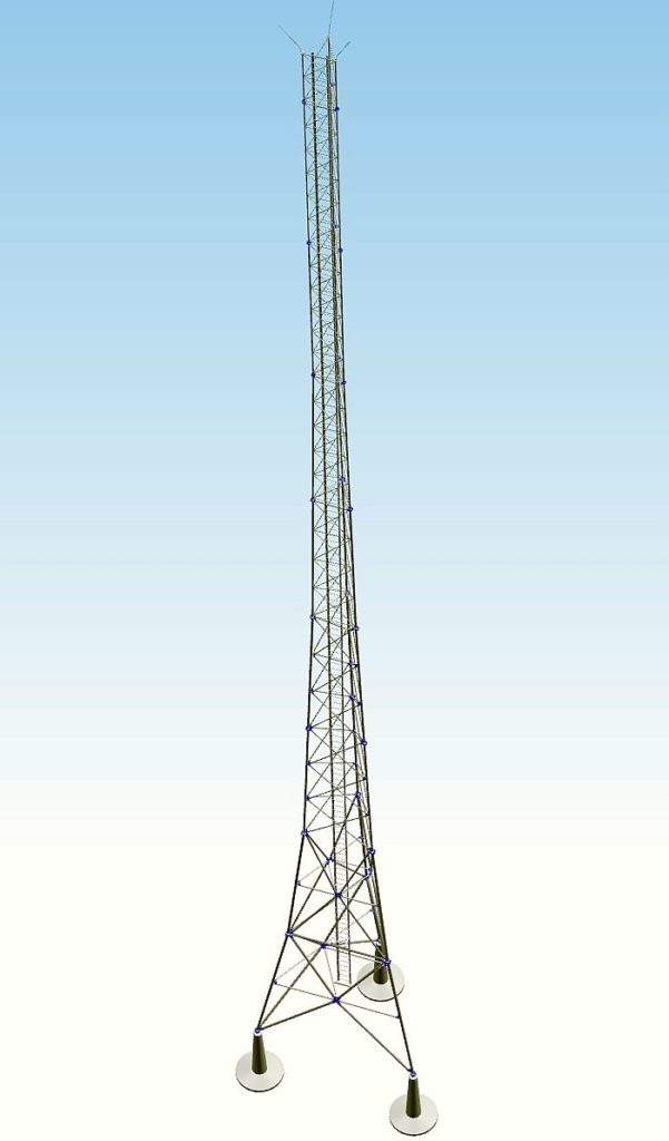 Wieża stalowa kratownicowa T500-30 Ekonomiczna