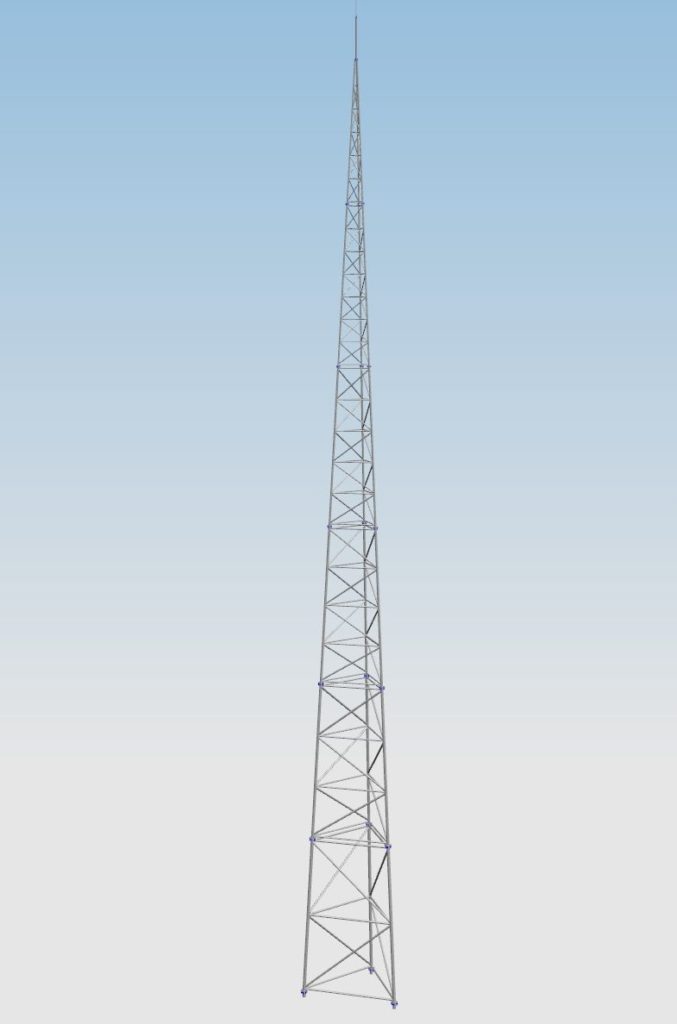 wieża odgromowa kratownicowa TOA500-25