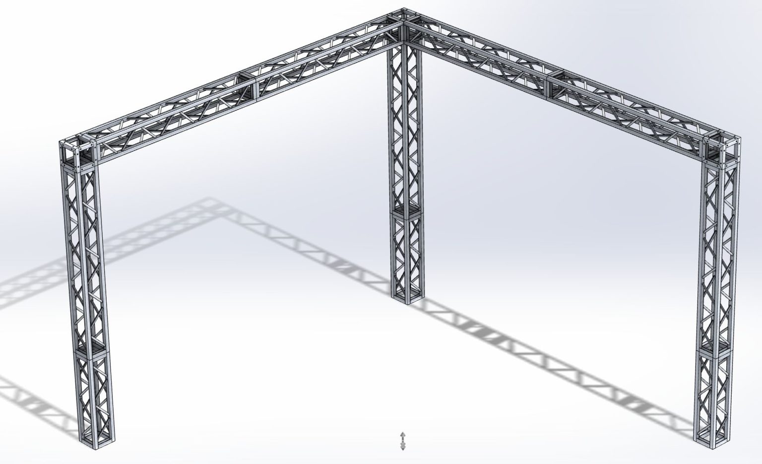 Stoisko Targowe QST250 – 4m x 4m h=3m Narożne