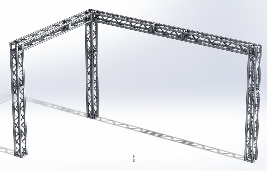 QST250L Stoisko 3x5h3 Narożnik