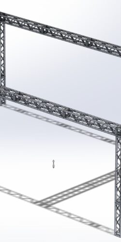 Stoisko Targowe QST250 – 5m x 10m h=3m