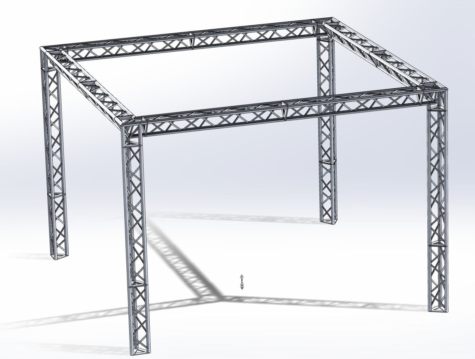 Stoisko Targowe TS290 – 4m x 4m h=3m