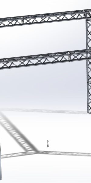 Stoisko Targowe TS290 – 4m x 4m h=3m