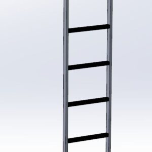 Drabina włazowa aluminiowa L=3000 &ndash; AluPro