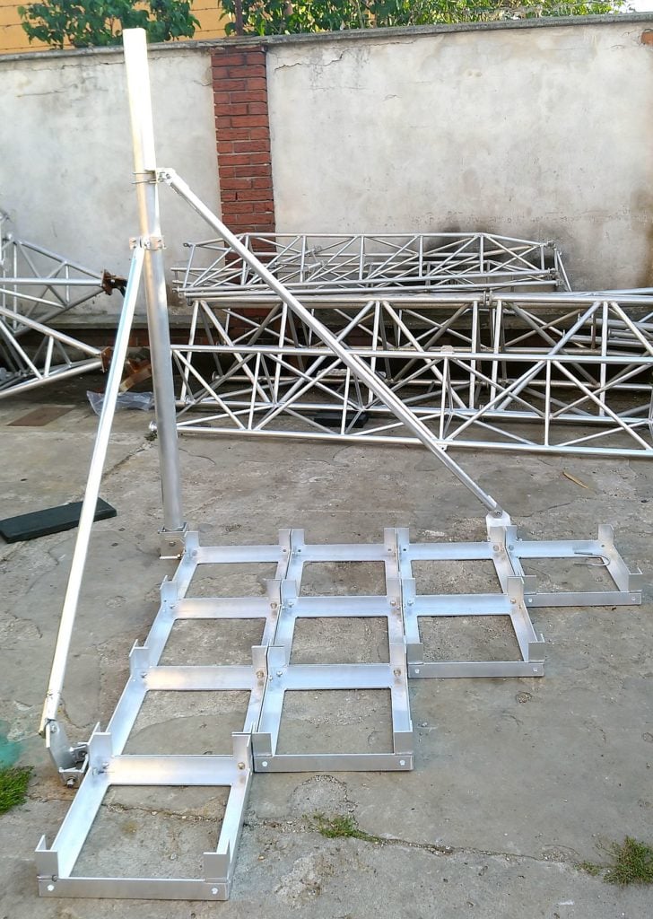 Maszt balastowy aluminiowy seria MBRHQ