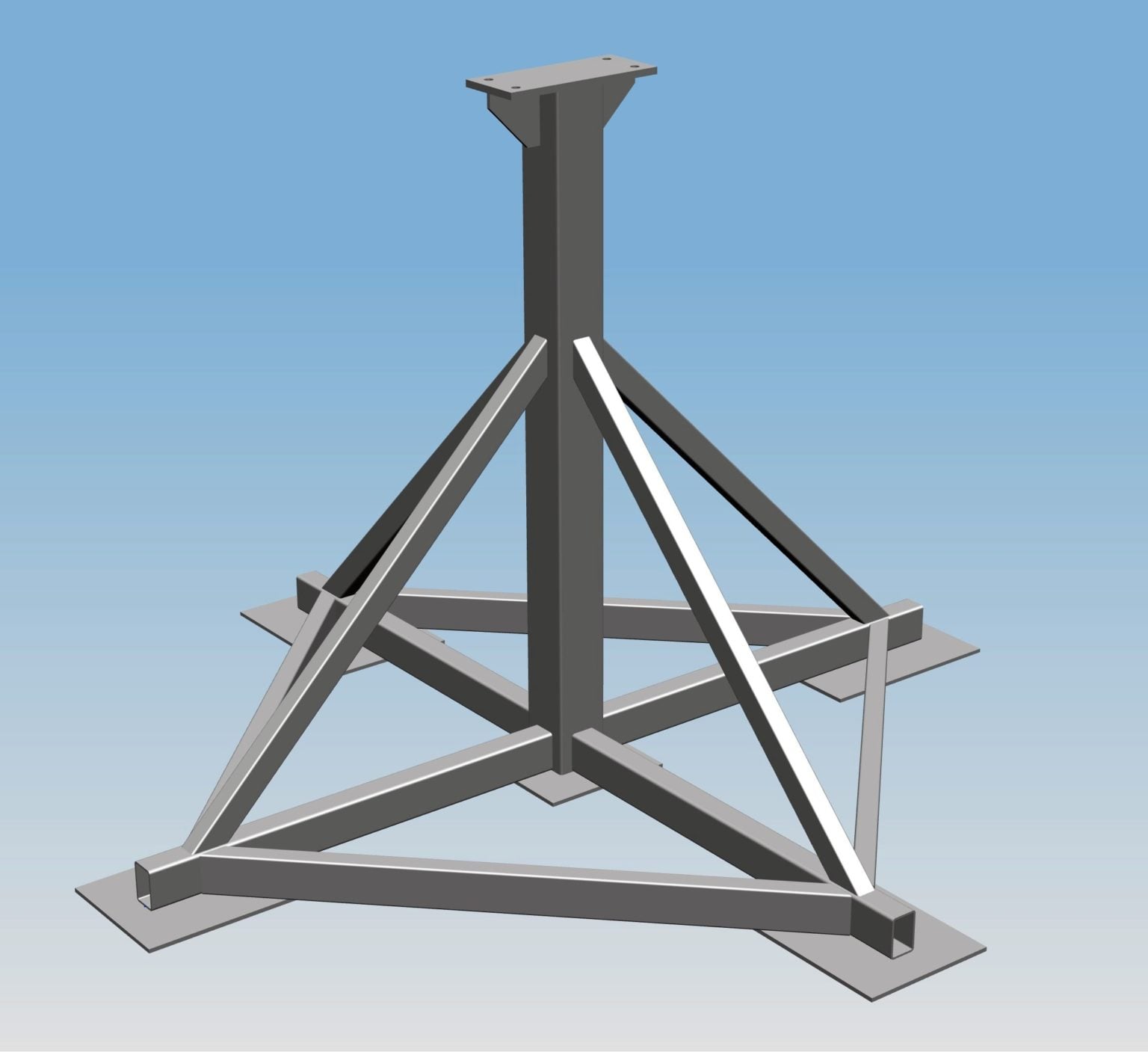 System Fundamentowania Masztu MB-1 (podstawa zakopowa)