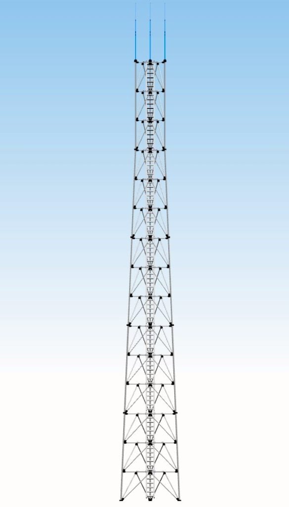 WWW Wieża T2000-30 STAL &ndash; model 3D &ndash; AluPro &ndash; zdjęcie 4