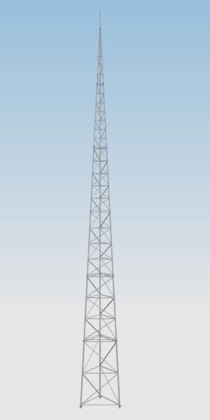 Wieża odgromowa aluminiowa kratownicowa TOA500-25