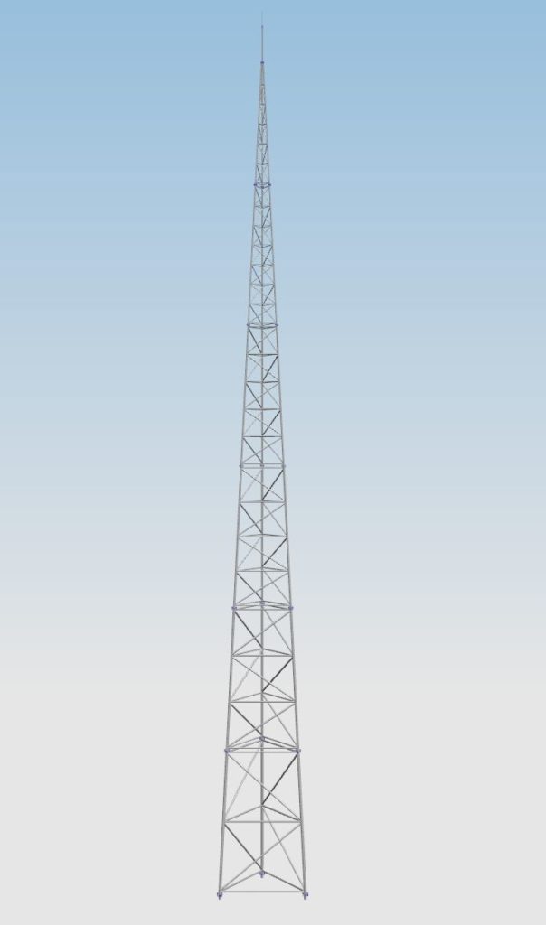 wieża odgromowa kratownicowa TOA500-25