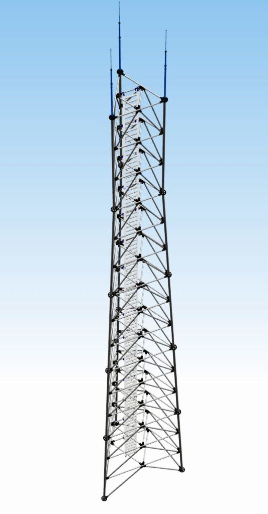wieża stalowa kratownicowa T2000-30W