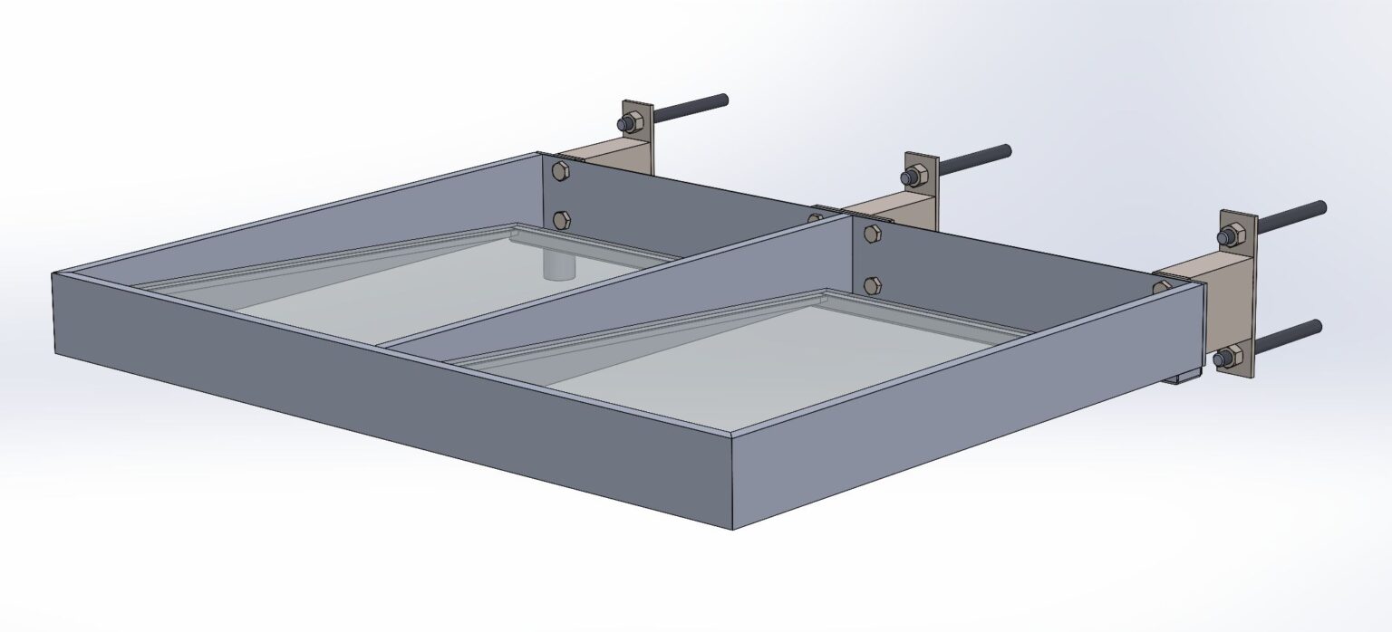 Daszek Elewacyjny z Odpływem DOP 1300x1000 mm
