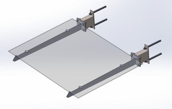 Daszek 1300×1000 poliweglan prosty DPP 1 – zdjęcie 1