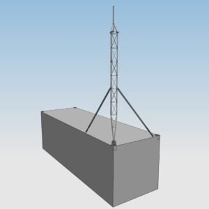 Maszt M250 narozny kontener &ndash; zlozenie 1 &ndash; AluPro &ndash; zdjęcie 1