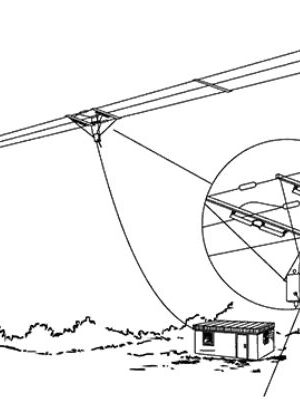 Maszt dla anten dipolowych 2 x M250-15 typ MDIP250-15