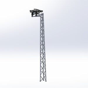 Słup monitoringowy MKZ5025-6-CCTV &ndash; AluPro