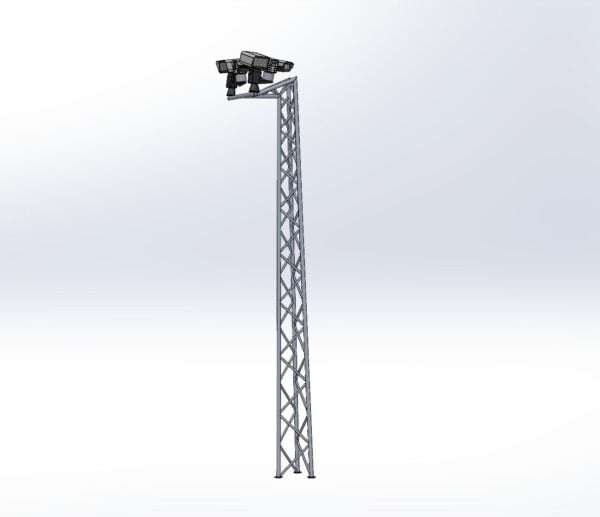 Słup monitoringowy MKZ5025-6-CCTV &ndash; AluPro