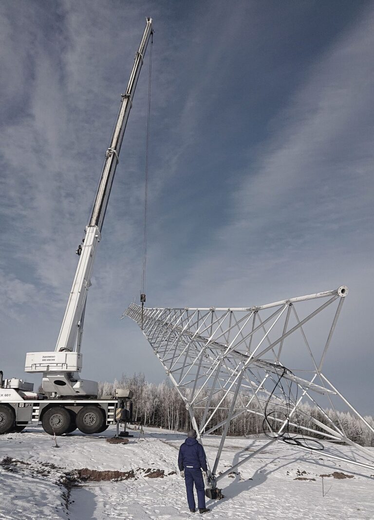 Pięćdziesięciometrowa wieża aluminiowa T1800-50